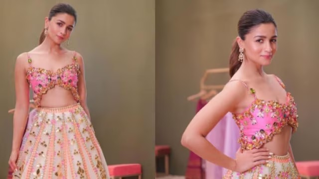 Pair this uniquely designed blouse with a lehenga for a stunning look