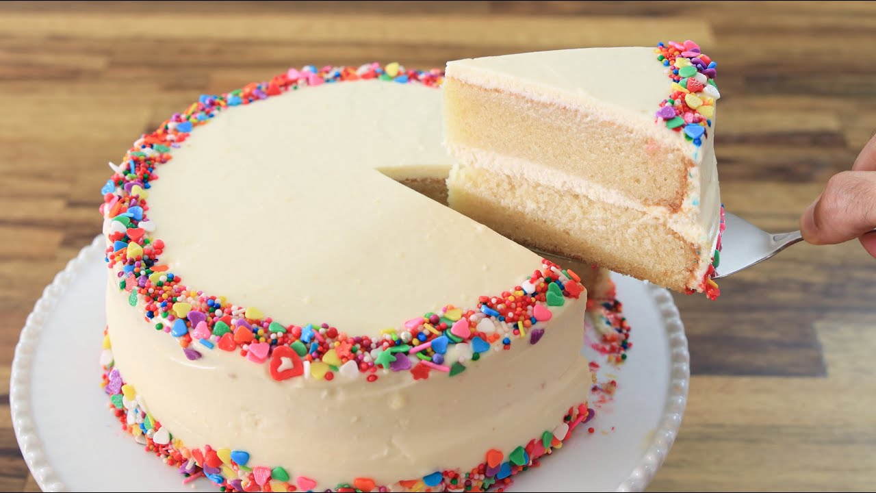 Classic Vanilla Cake Recipe | How to Make Birthday Cake - YouTube